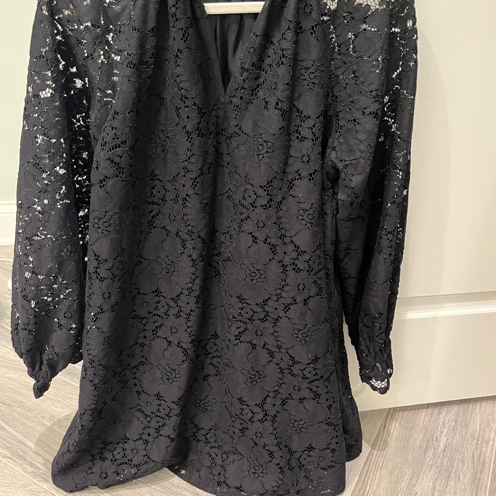 EUC Sezane Jeannie Black Lace Dress - Picture 4 of 4